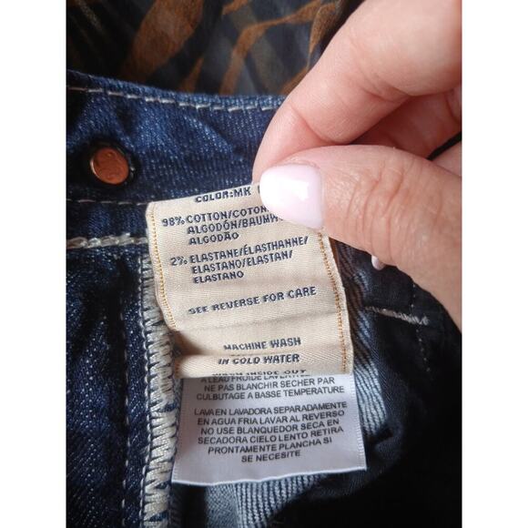 Miss Me Jeans Womens Size 26 Slim Boot Blue Boot Cut Denim Style Distress - Picture 10 of 14